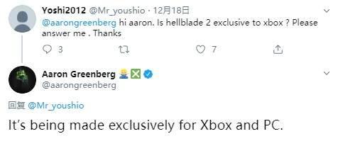 微软Xbox高管确认《地狱之刃2》将在PC和Xbox平台独占