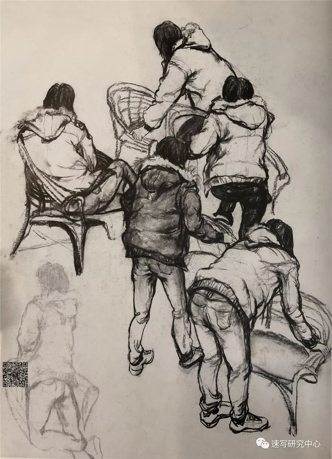 中国美术学院速写留校作品精选