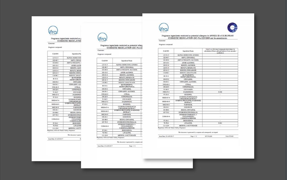 ifra 属于含香料产品国际的高安全标准的认证,属于孕妇,婴儿都能安心