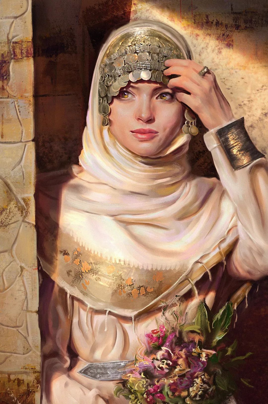 最美不过画中人独特的光影氛围塑造让画笔下的女孩优美而传神