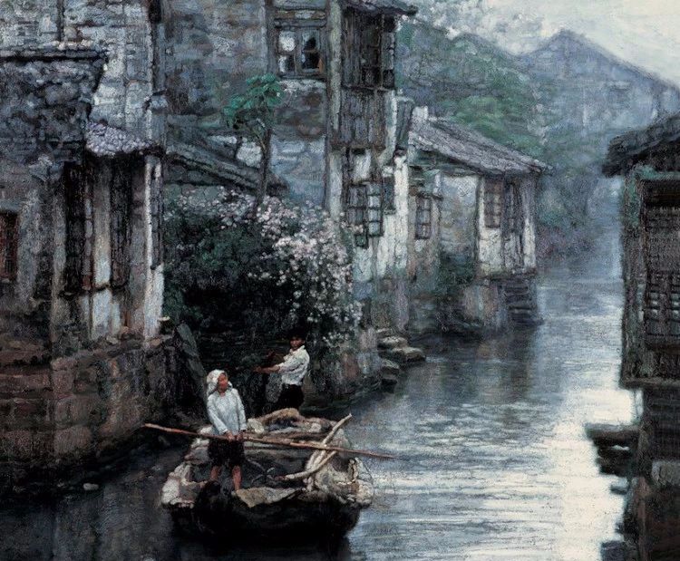 古今中外的完美结合陈逸飞油画作品高清欣赏