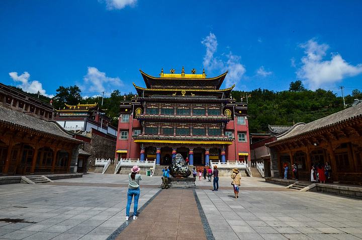 青海这座寺院是藏传佛教格鲁派六大寺院之一1300两黄金盖金顶