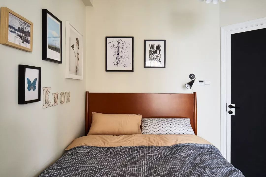 卧室床靠墙一侧效果图图片