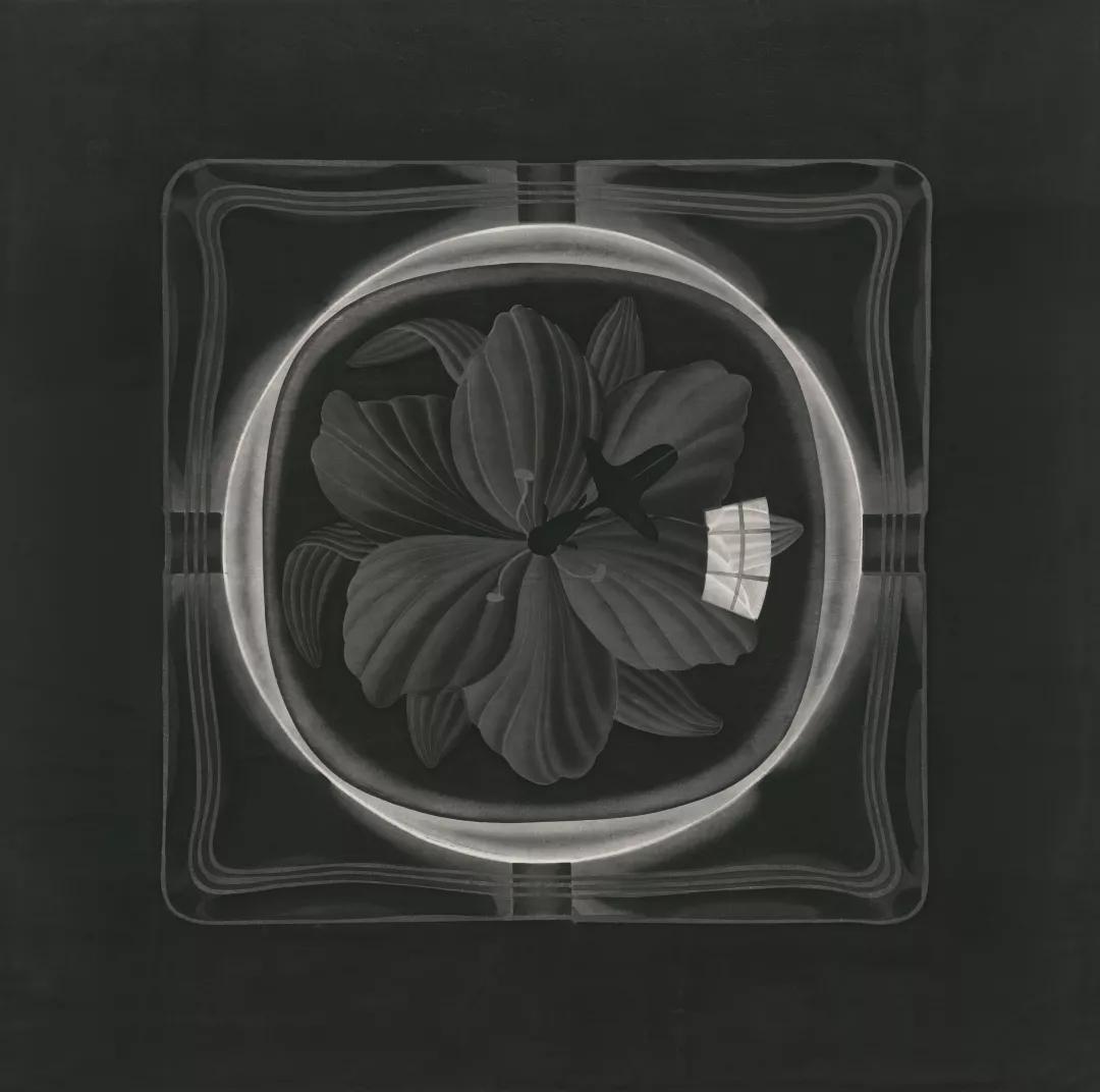 水中鱼之一-陈琦-水印木刻-135cm×135cm-1999