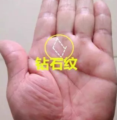 在这个位置出现钻石纹,一生财运事业旺盛_手相