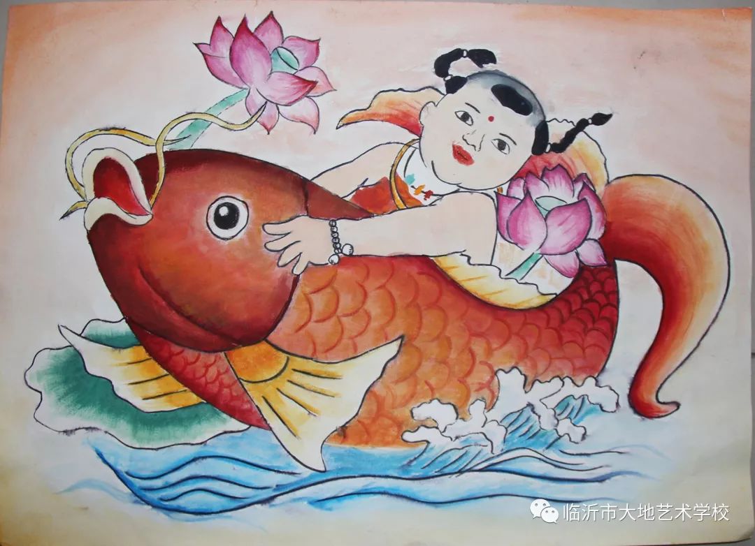 临沂市大地艺术学校举办了以春节民俗为主题的美术作品大赛