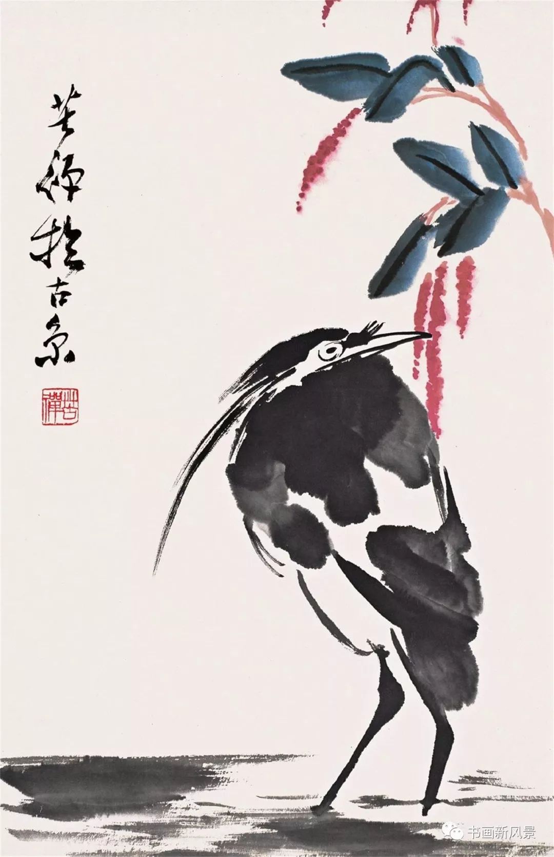 这样的水墨小品,越看越喜欢!_李苦禅