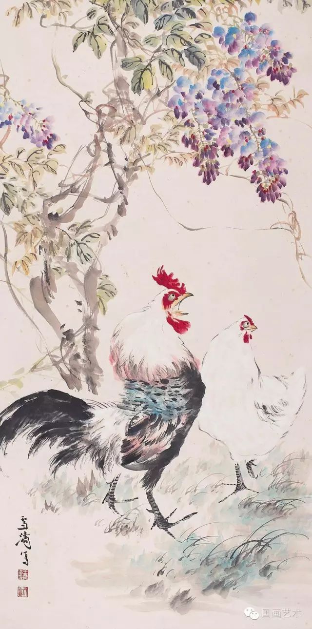 王雪涛画鸡精品30幅图片