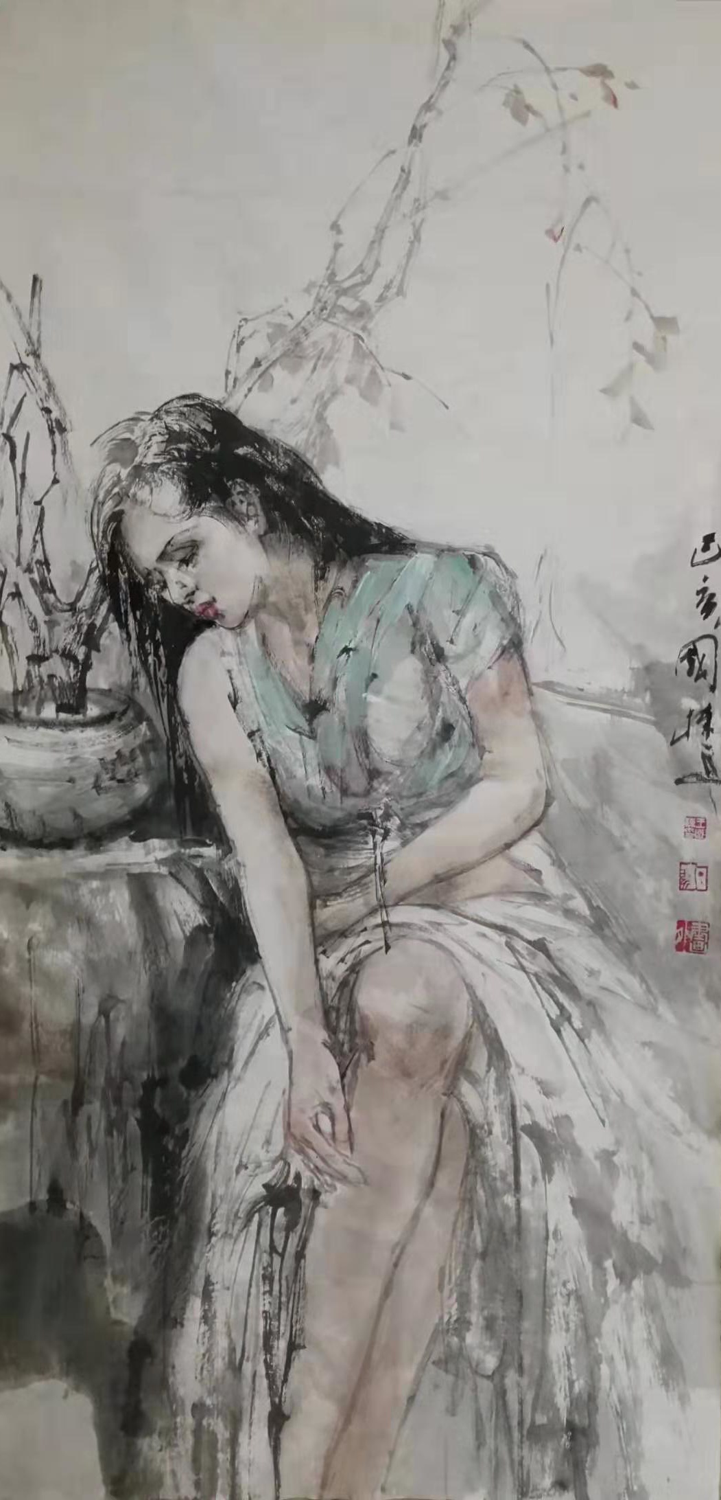 当代人物画名家王国栋先生作品欣赏