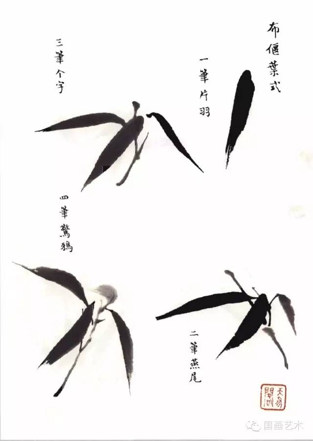 君子当如竹内附100幅写意国画竹子画法