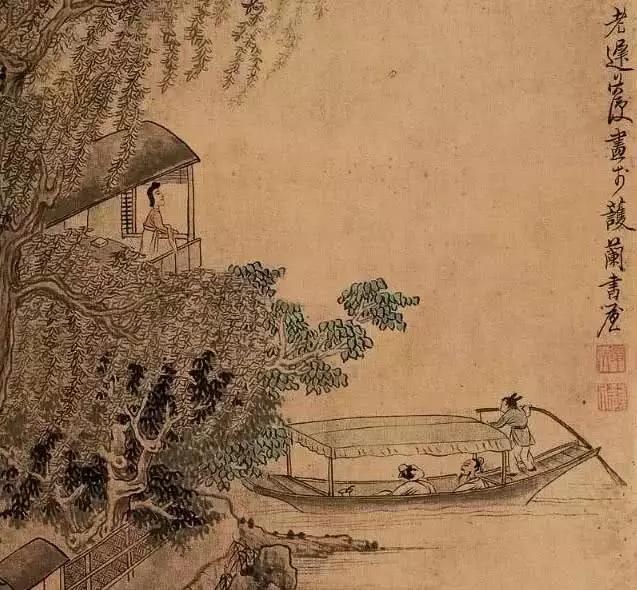 山水文人画中的最美一叶扁舟