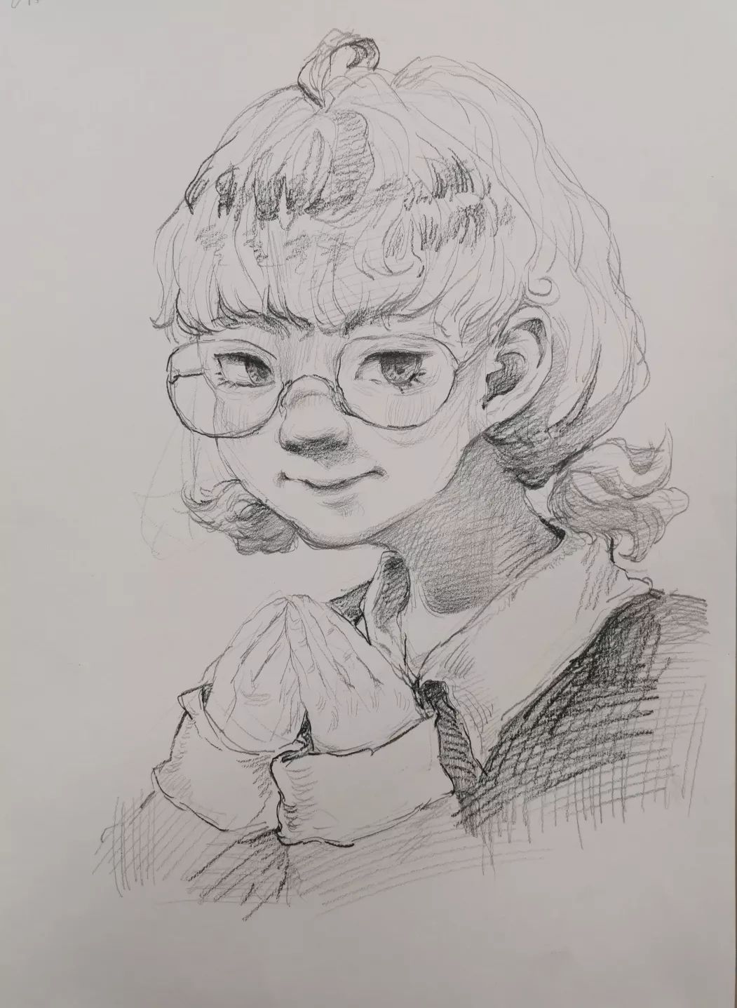 19视传素描习作汇报二自画像练习