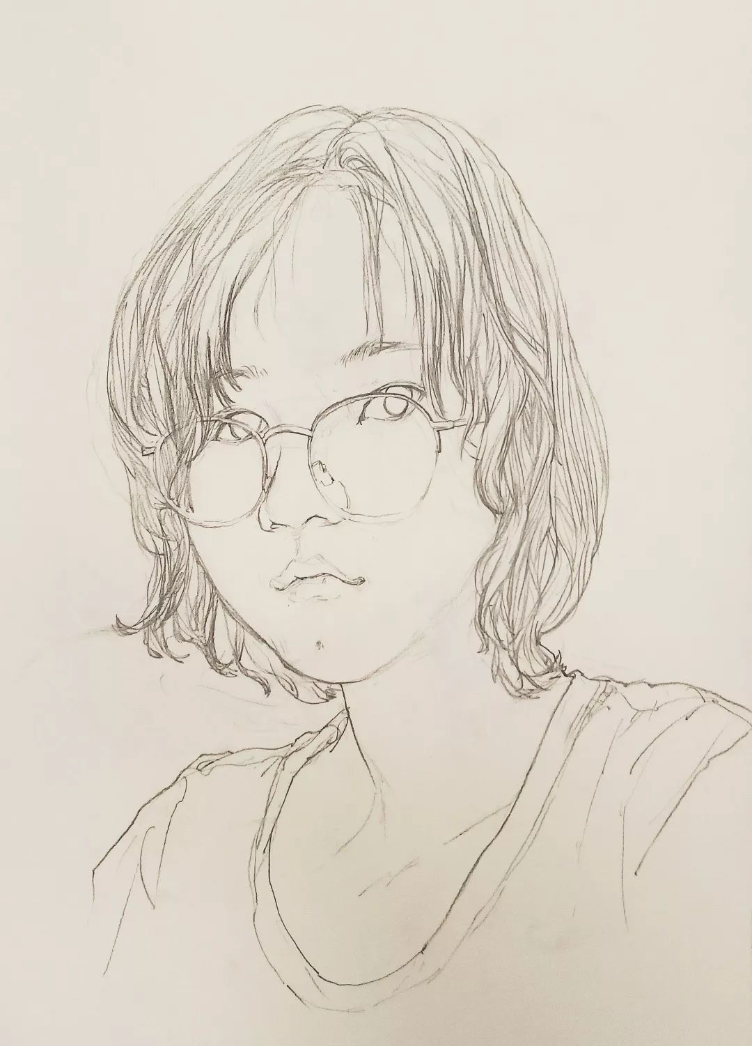 19视传素描习作汇报二自画像练习