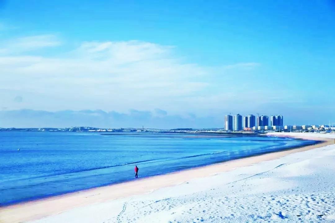 乳山银滩冬季大海的别样浪漫