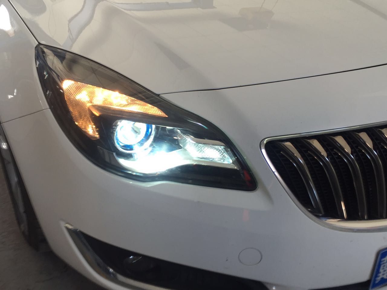 改灯石家庄别克改车灯别克君威改灯升级hid氙气大灯亚冬专业改灯