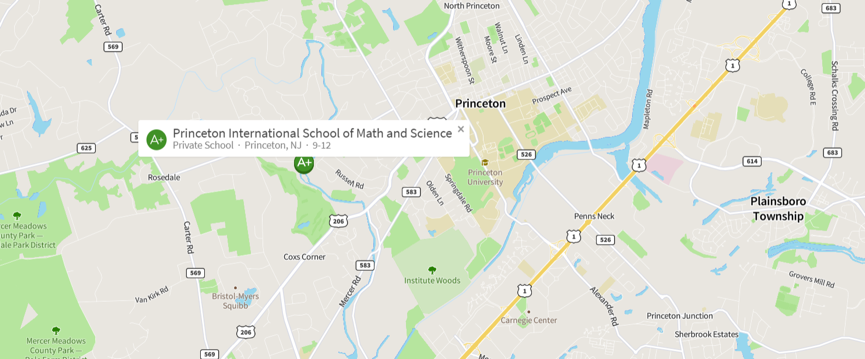 普林斯顿大学地理位置图片