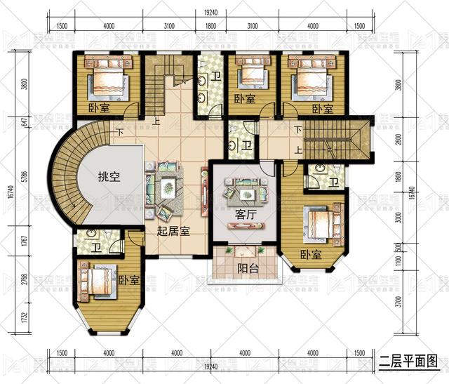 四层商住一体房设计图图片