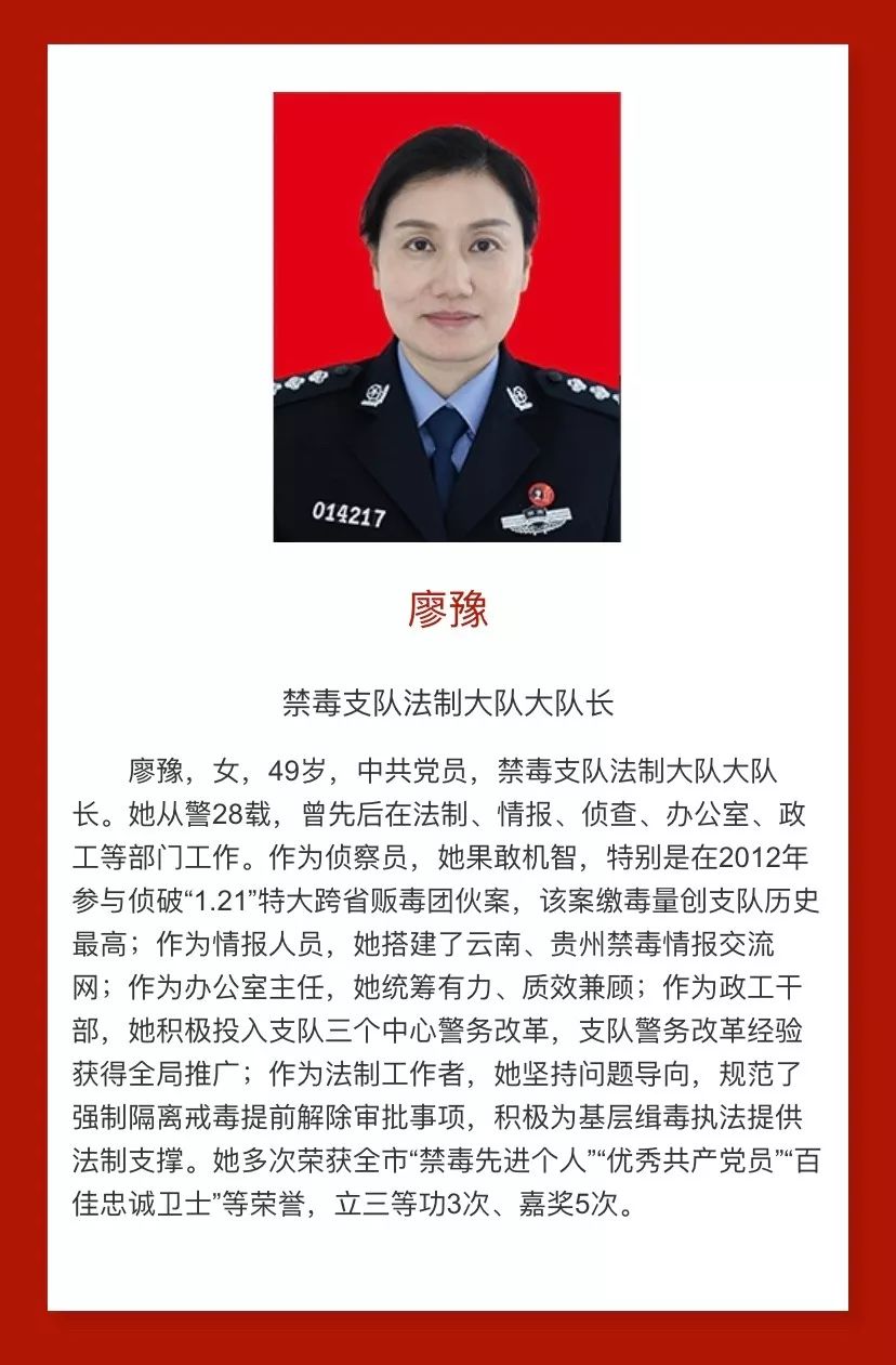 长沙禁毒优秀代表等你来投票第三届雷锋式警队雷锋式