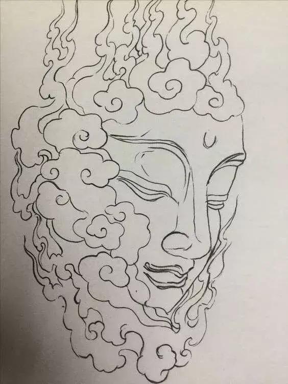 佛像很难画?教你从最重要的佛头画起来