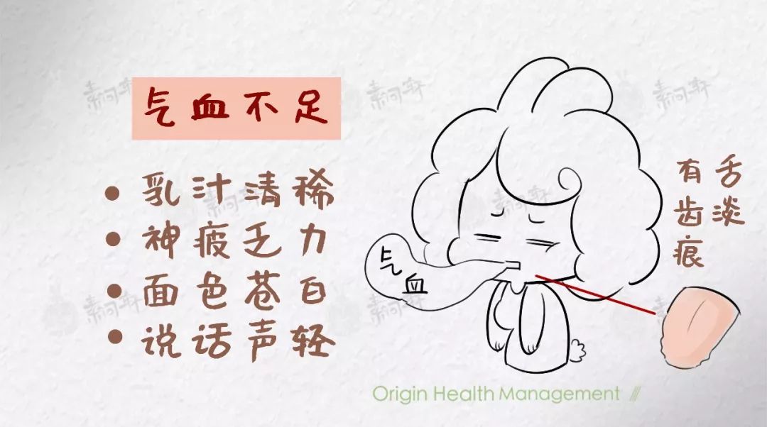 这种气血不足的奶少,往往伴随着产妇乳房柔软,乳汁清稀,人神疲乏力