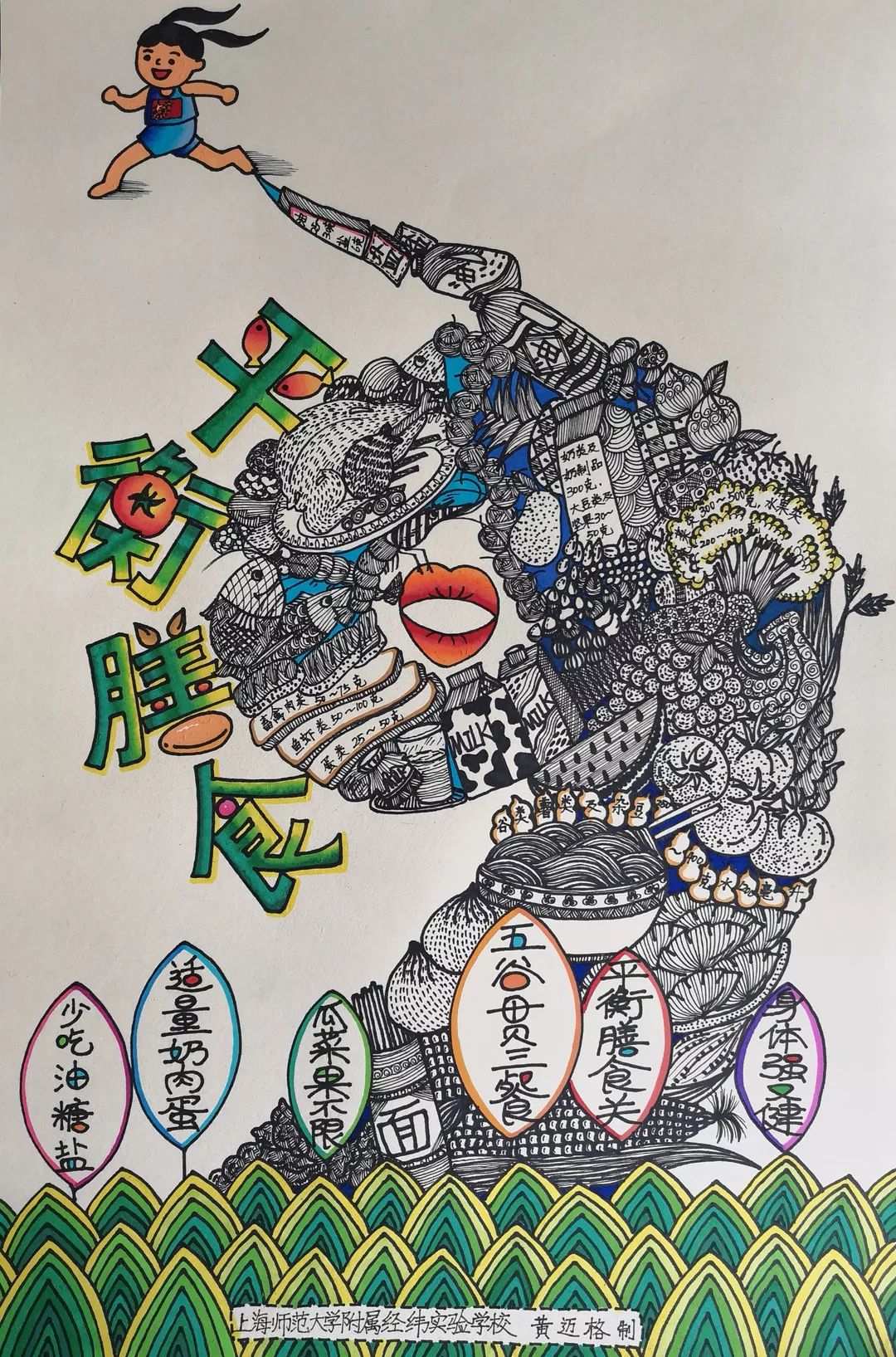 校园风宝山区青少年食育主题海报鉴赏来袭