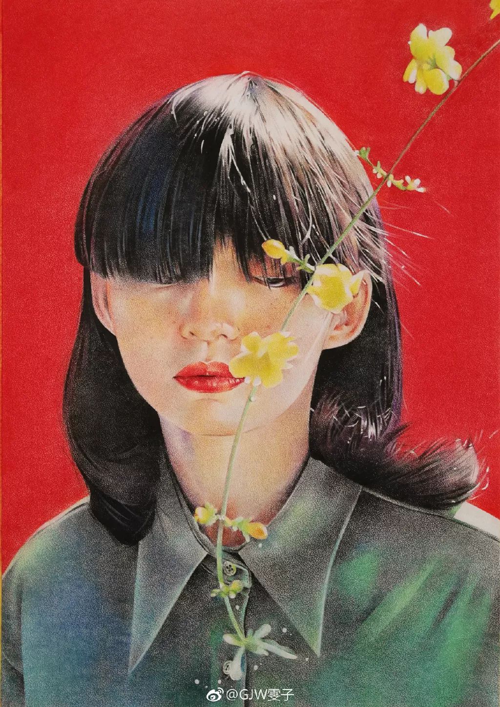 这个小姐姐画了一波美女,精致的妆容,逼真又好看!每一张画都令人惊叹