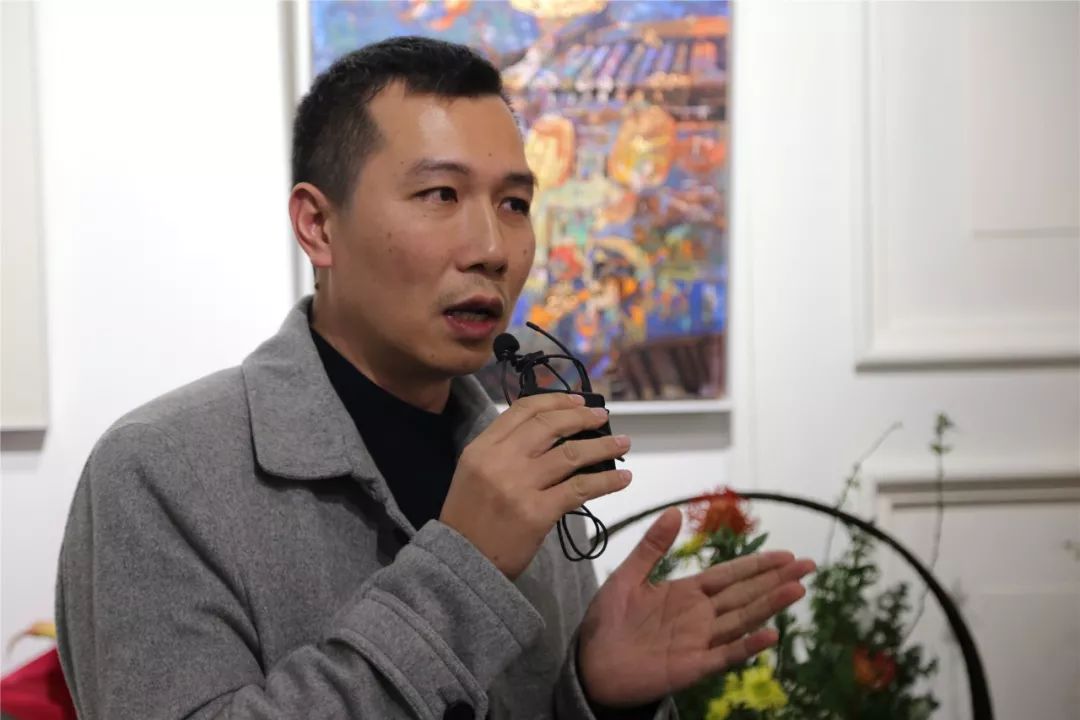 参展艺术家颜景亮接受采访参展艺术家金仁贵接受采访参展艺术家麦耀明