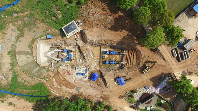 岩花,新桥边,郭家湾,石板五个行政村该项目始于官庄水库止于梅子垭