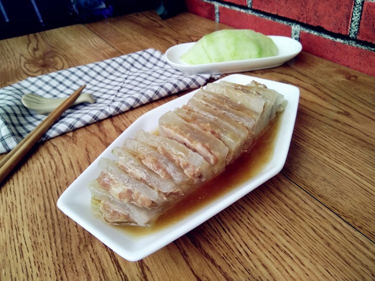 原创荤素搭配,健康蒸制,低油低脂的:道美味,酿冬瓜