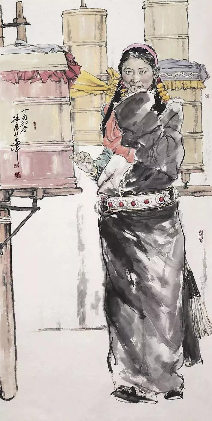 【砚边谈艺】写意人物画家 | 徐展_国画