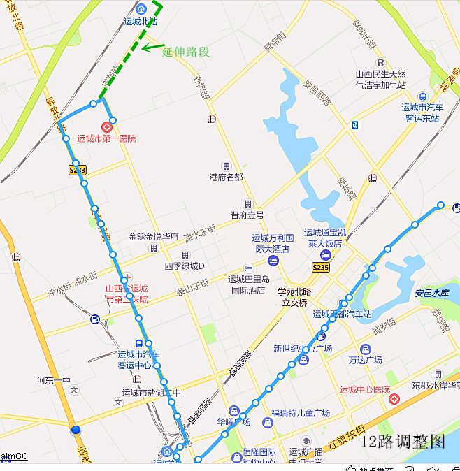 运城107公交车线路图图片