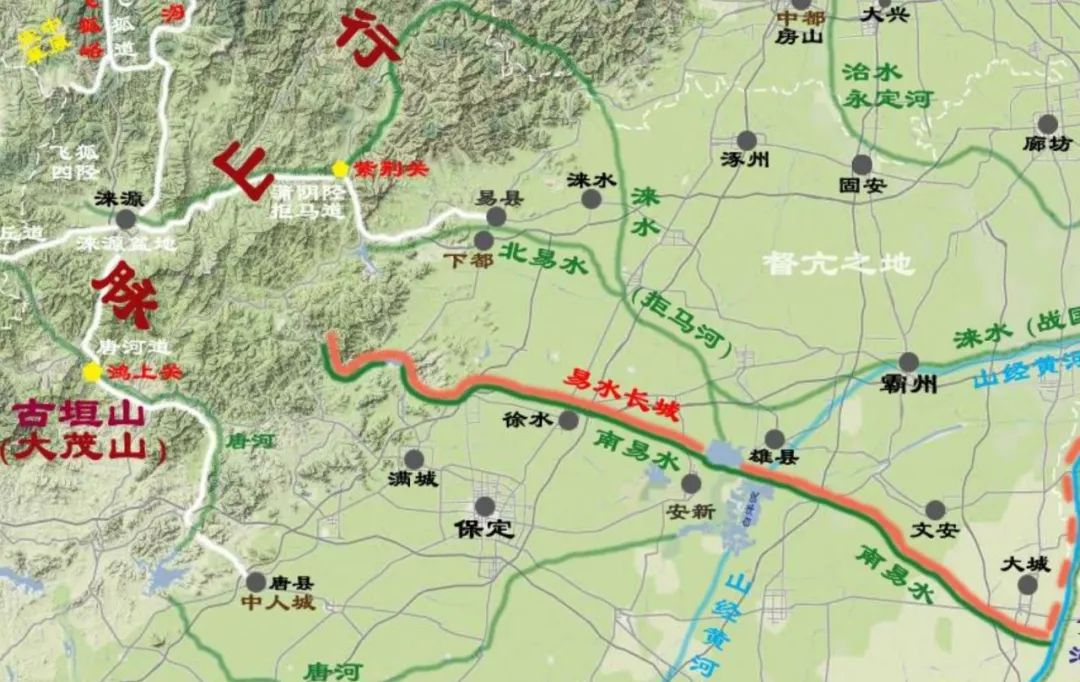唐河道与拒马道山西入华北的战略通道