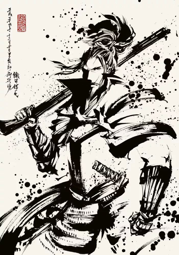 当二次元遇上水墨风日本小哥笔下的高达和七龙珠简直帅爆了