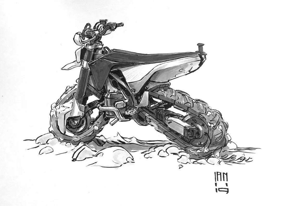 「远川绘-手绘素材第378天」马克笔概念速写表现