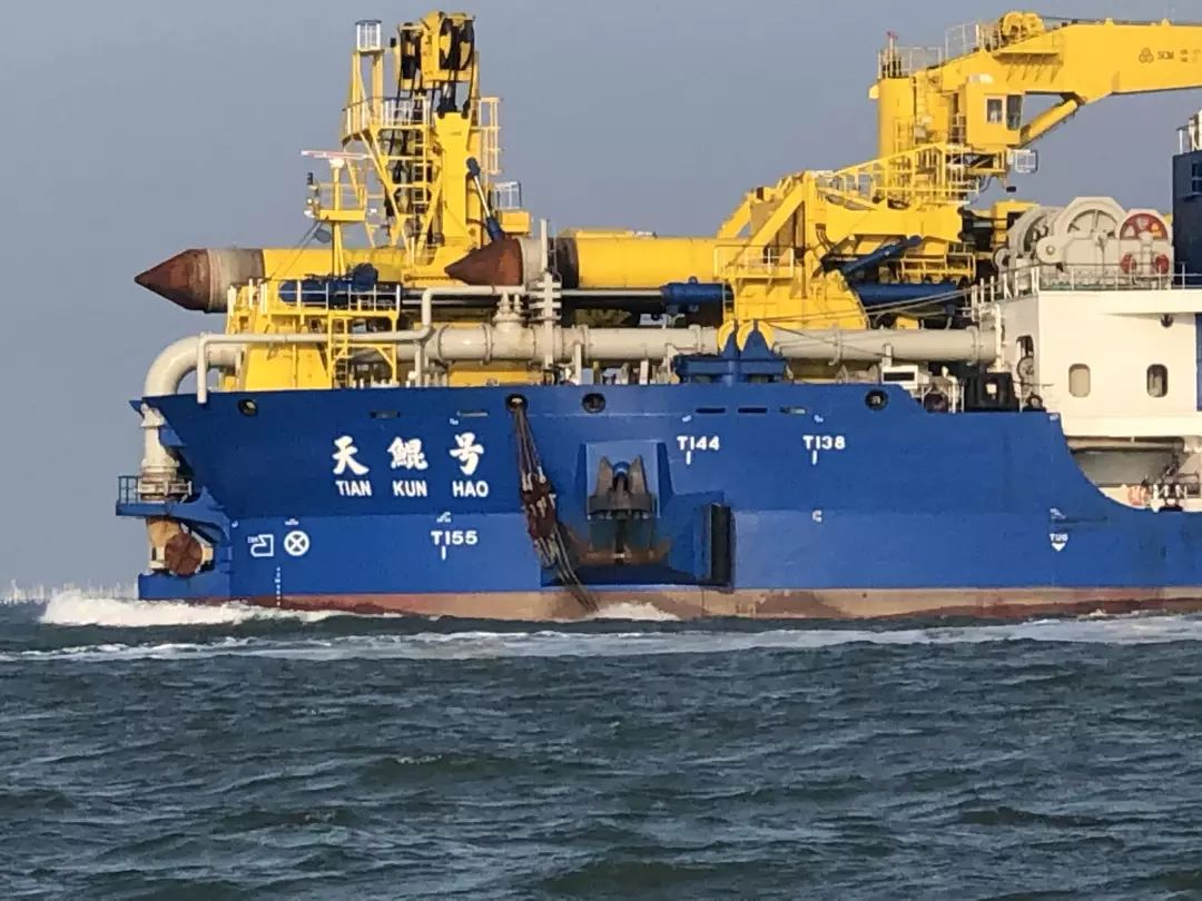 亚洲最大赣榆港迎来国之重器天鲲号将参与航道疏浚码头建设