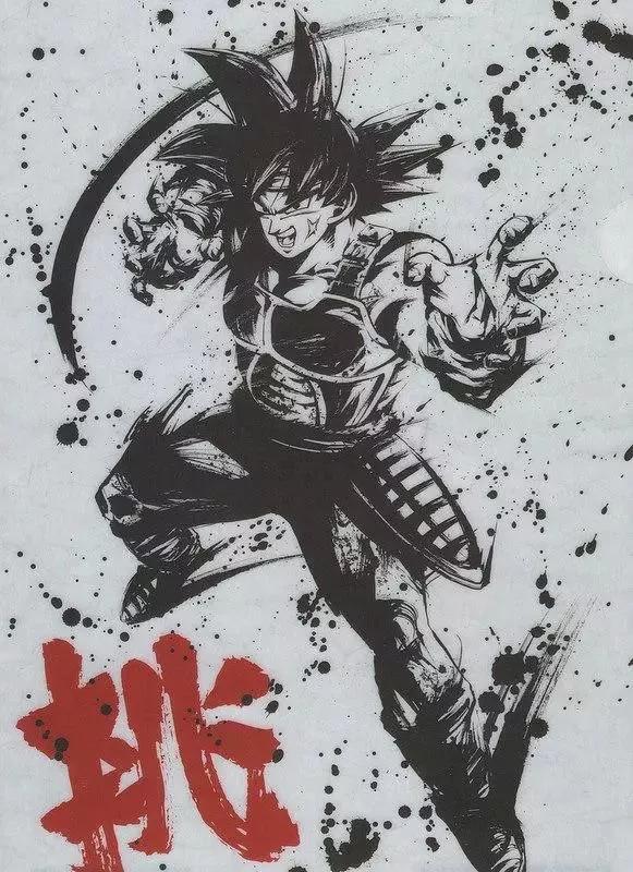 当二次元遇上水墨风日本小哥笔下的高达和七龙珠简直帅爆了