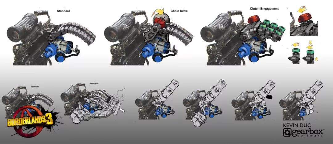 游戏美术史上最全枪械原画鉴赏老师再也不愁我学不会画枪械啦