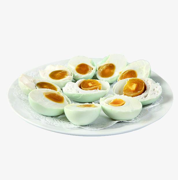 摆盘咸鸭蛋冒油的咸鸭蛋咸鸭蛋有很多种吃法,带壳切开,摆盘上桌是一种
