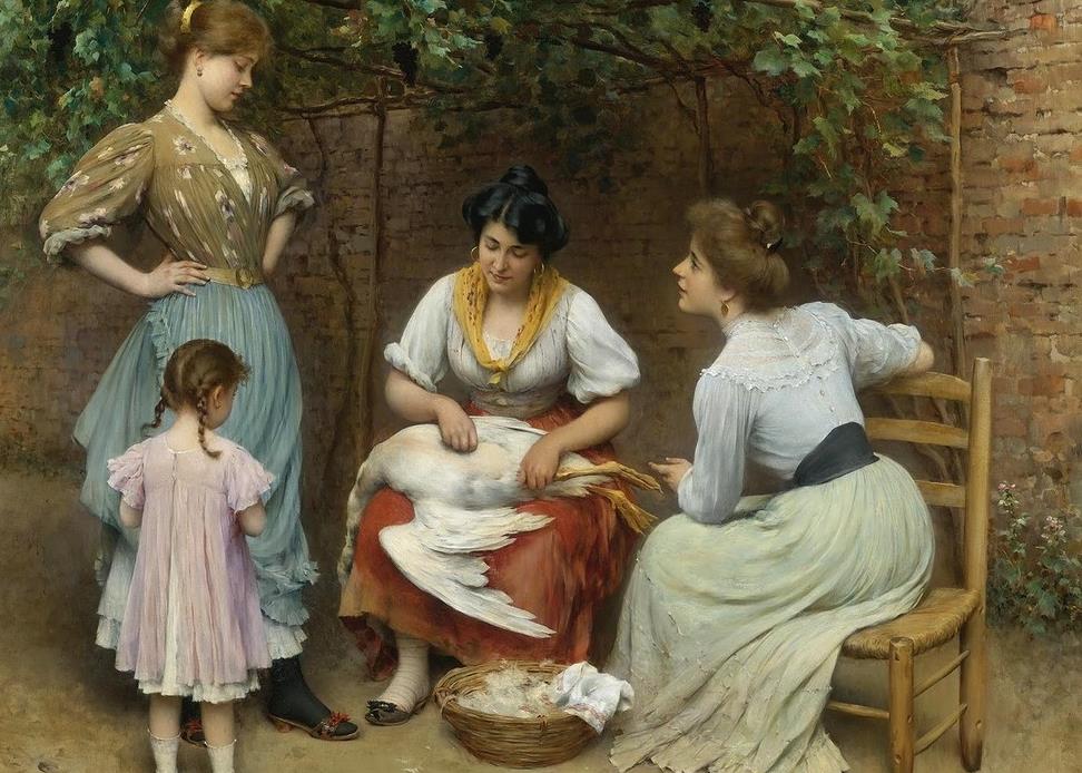 19世纪欧洲的平民生活——意大利著名画家尤金·布拉斯