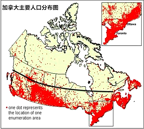 加拿大比美国面积还大为啥加拿大是西方国家的小弟