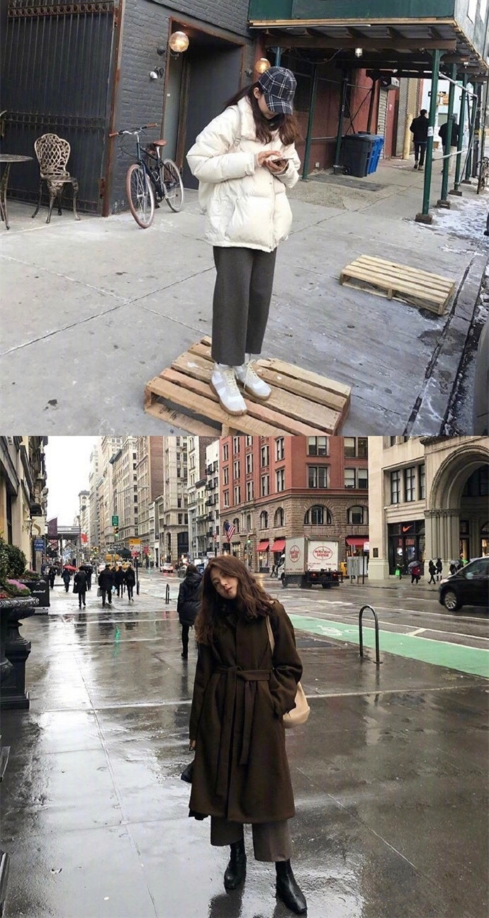 原创旅行穿搭教学,随意风格切换,给你不一样的冬季