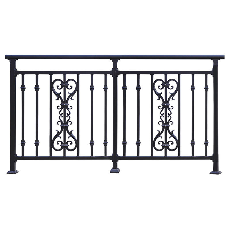 锌钢铁花护栏,即在锌钢护栏的基础上加以铁花的一种栏杆.