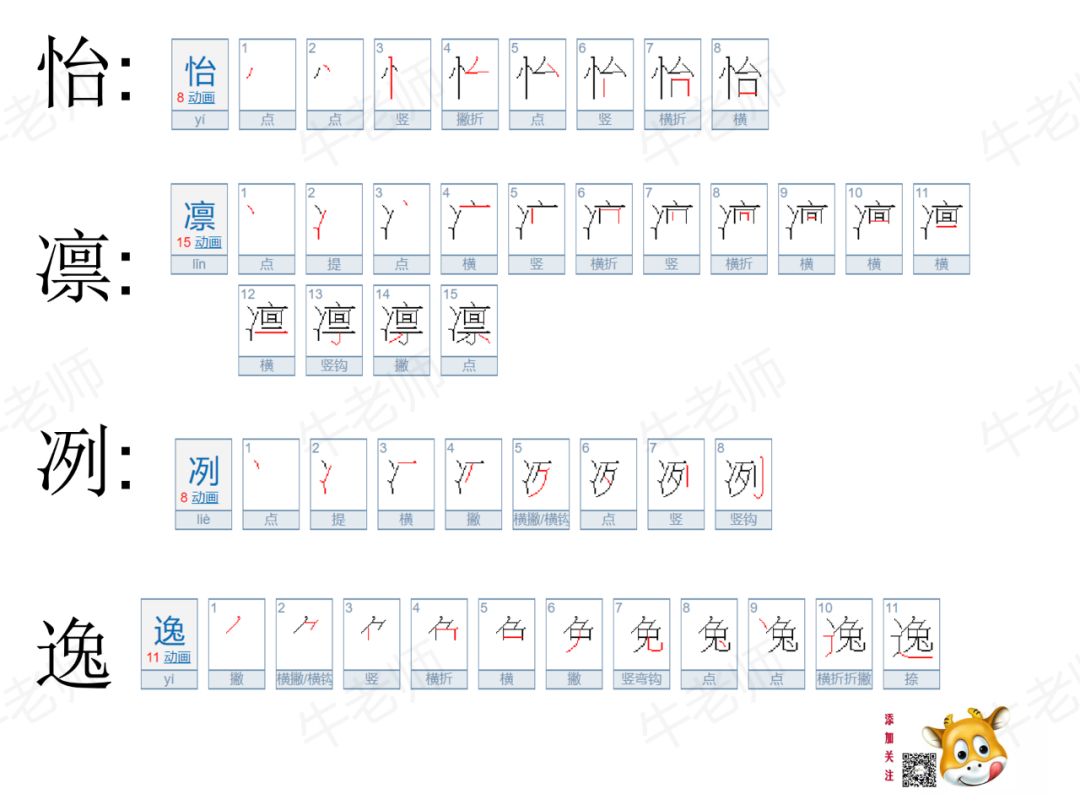 期末必考：部编版五年级上册生字笔顺总复习（含6个年级ppt复习资料包免费领）_笔画