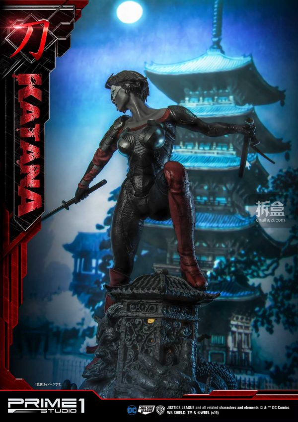 prime1studiodc漫画武士刀katana卡塔娜32寸雕像