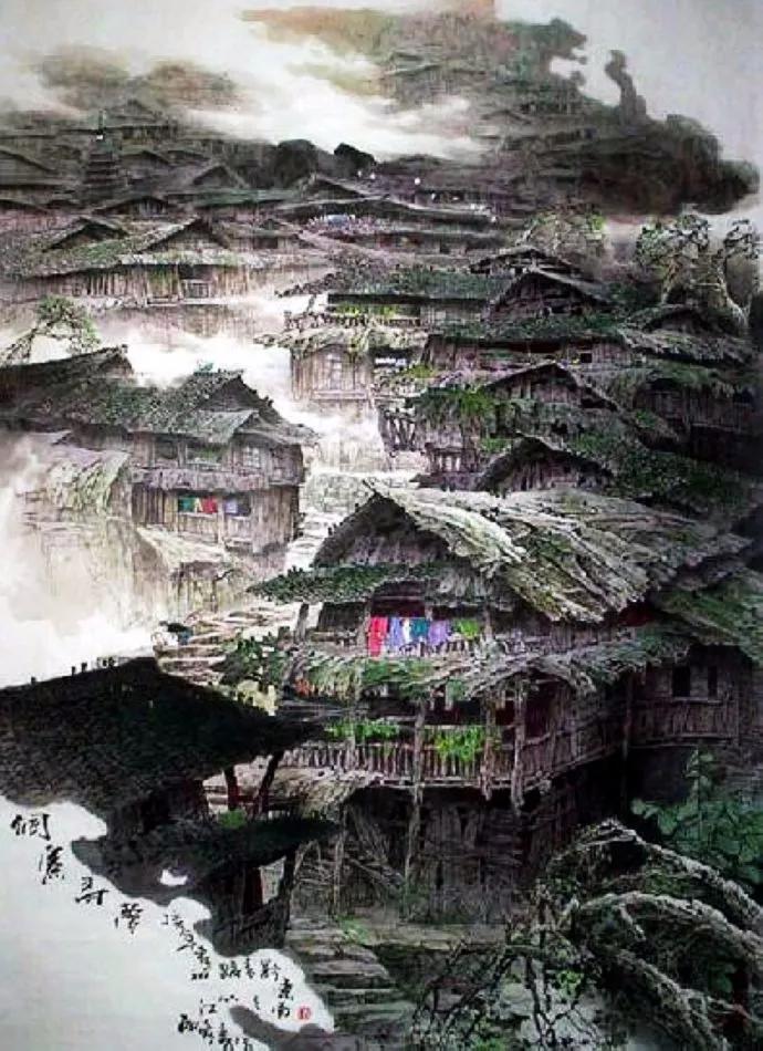 苍劲有力,大势磅礴~中国画家张立有国画作品欣赏