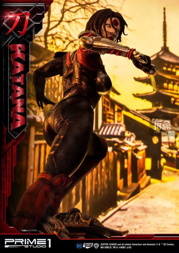 prime1studiodc漫画武士刀katana卡塔娜32寸雕像