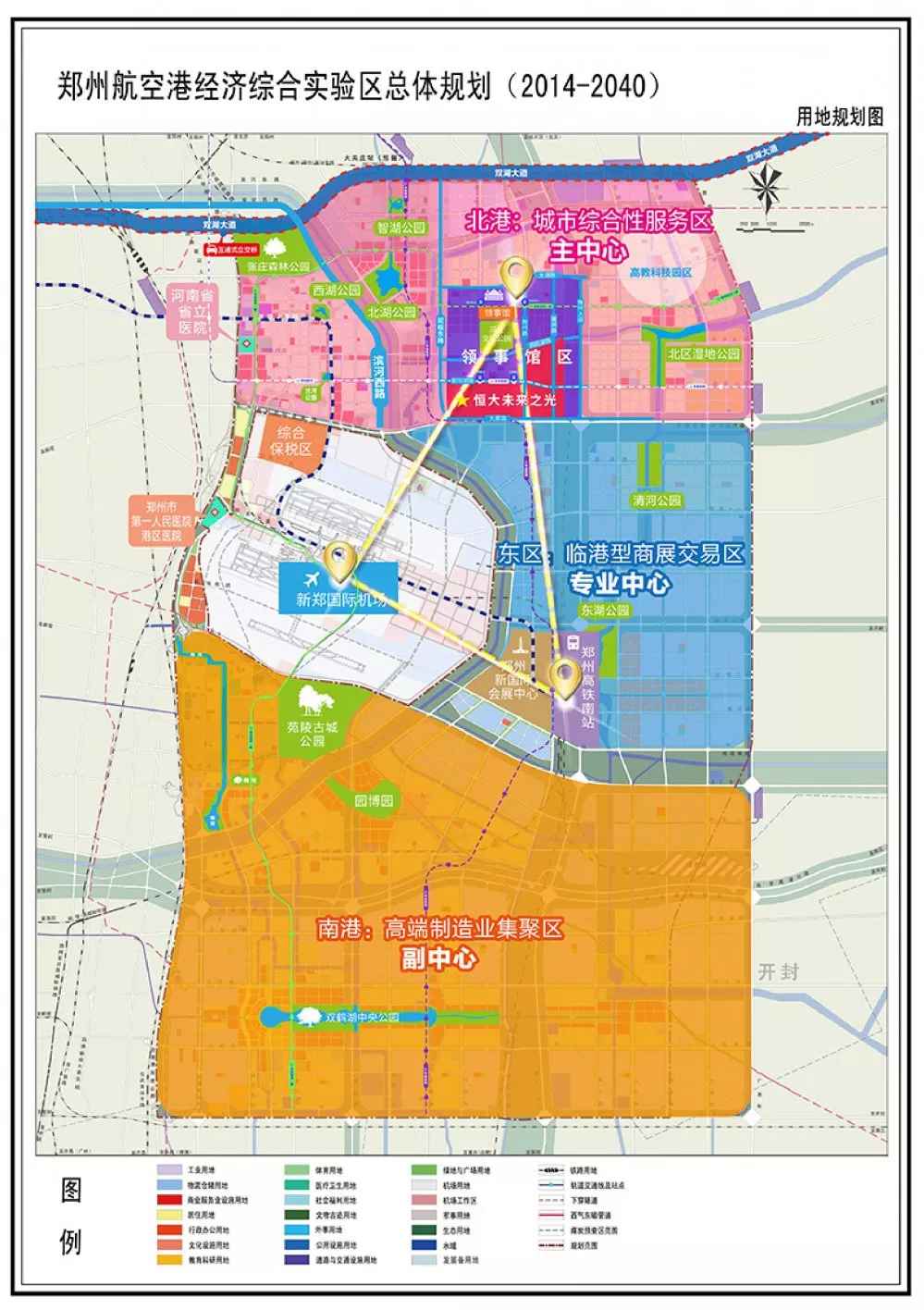 郑州港区新版地图图片