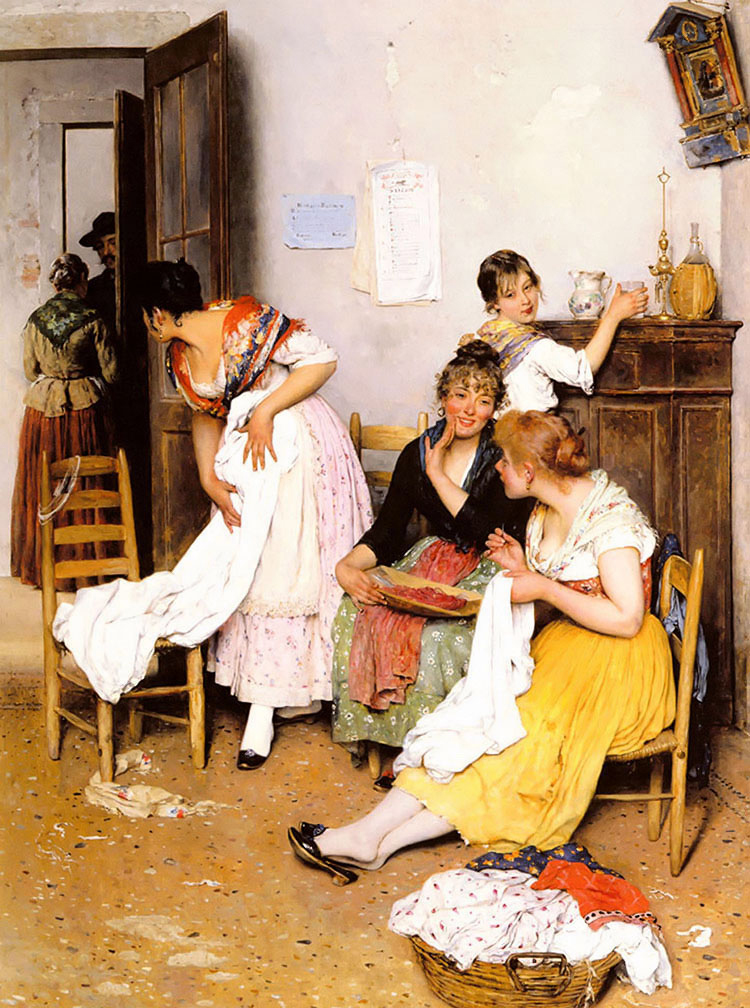 19世纪欧洲的平民生活——意大利著名画家尤金·布拉斯