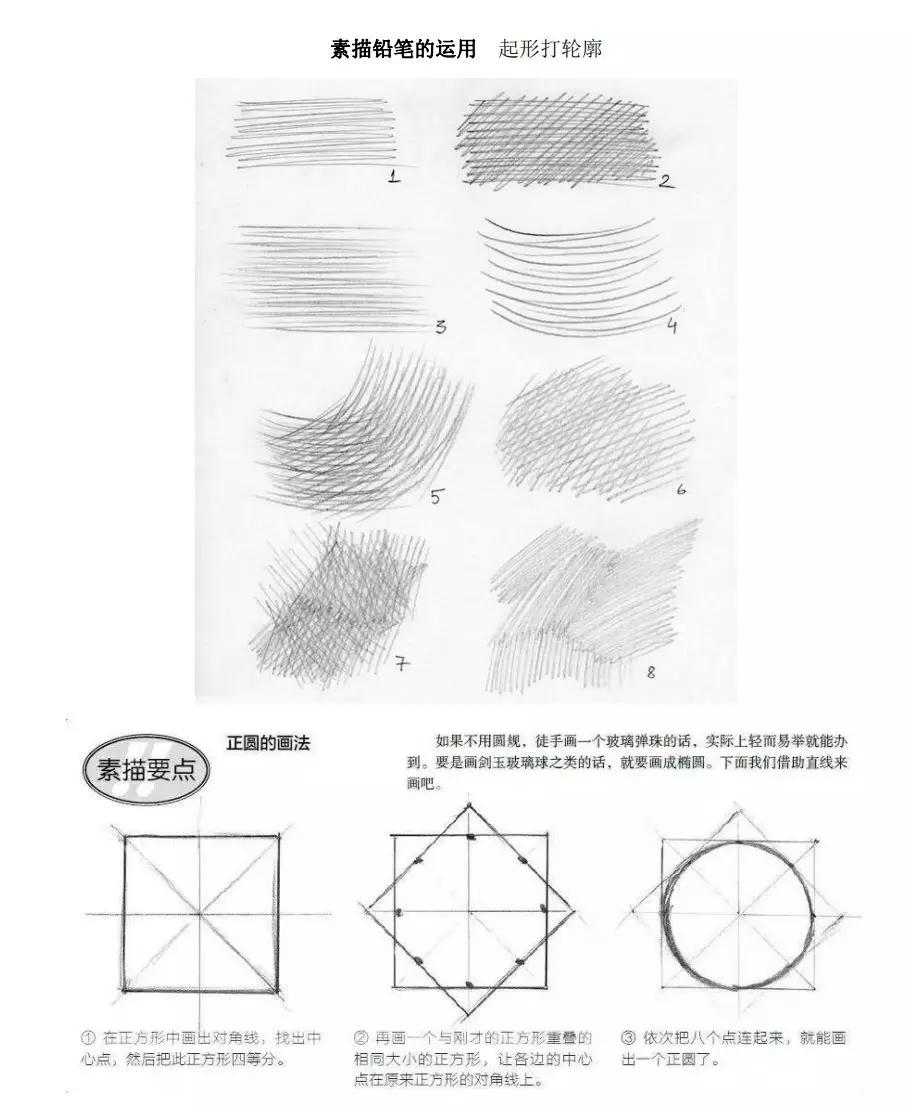 排笔画手法图片