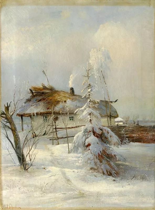 维尔多的雪景名画图片